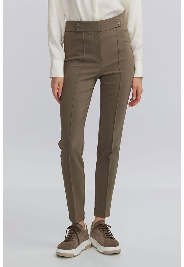 Pantaloni crop slim-fit