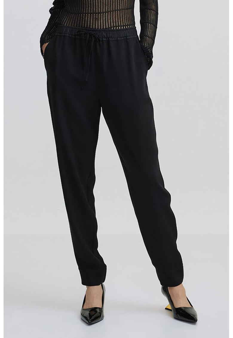 Pantaloni relaxed-fit cu talie ajustabila