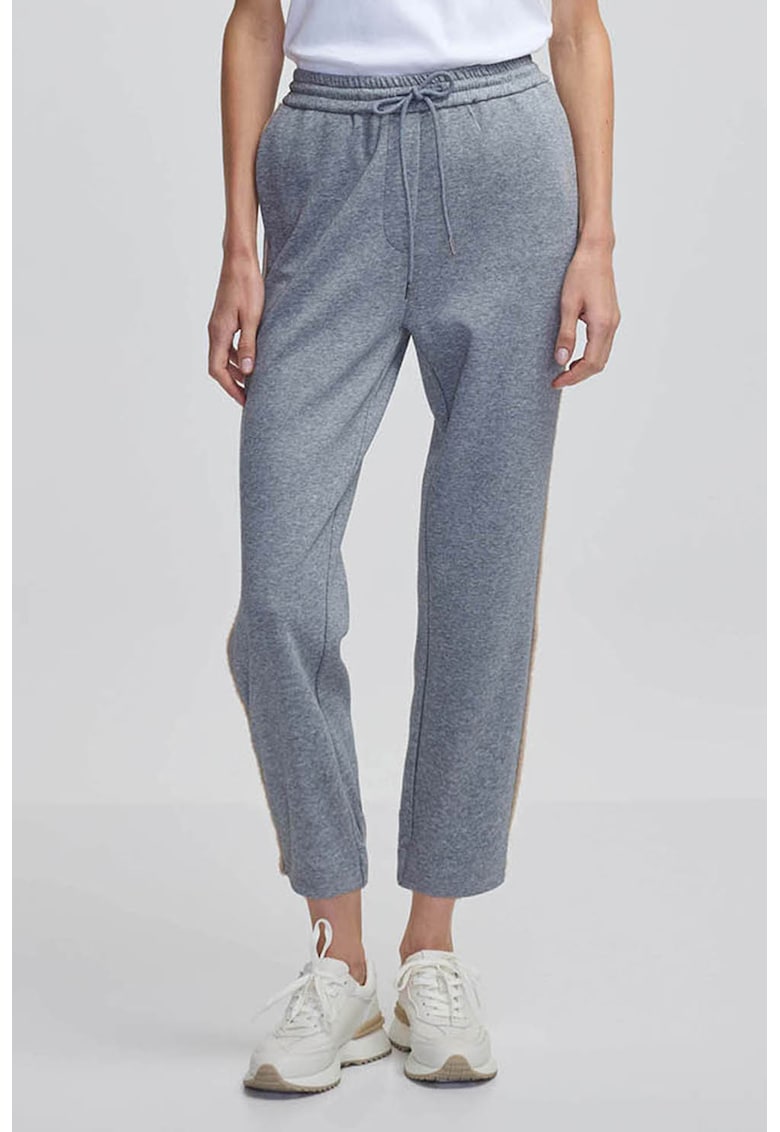 Pantaloni conici cu talie inalta