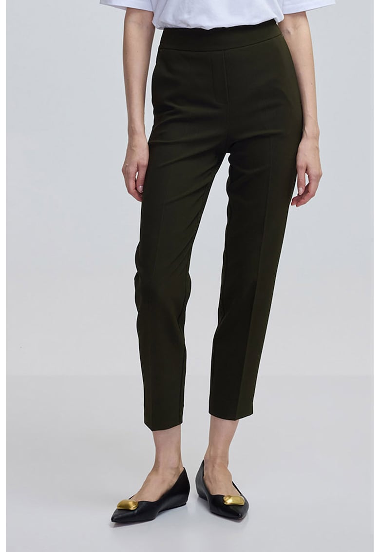 Pantaloni capri regular-fit - Verde masliniu