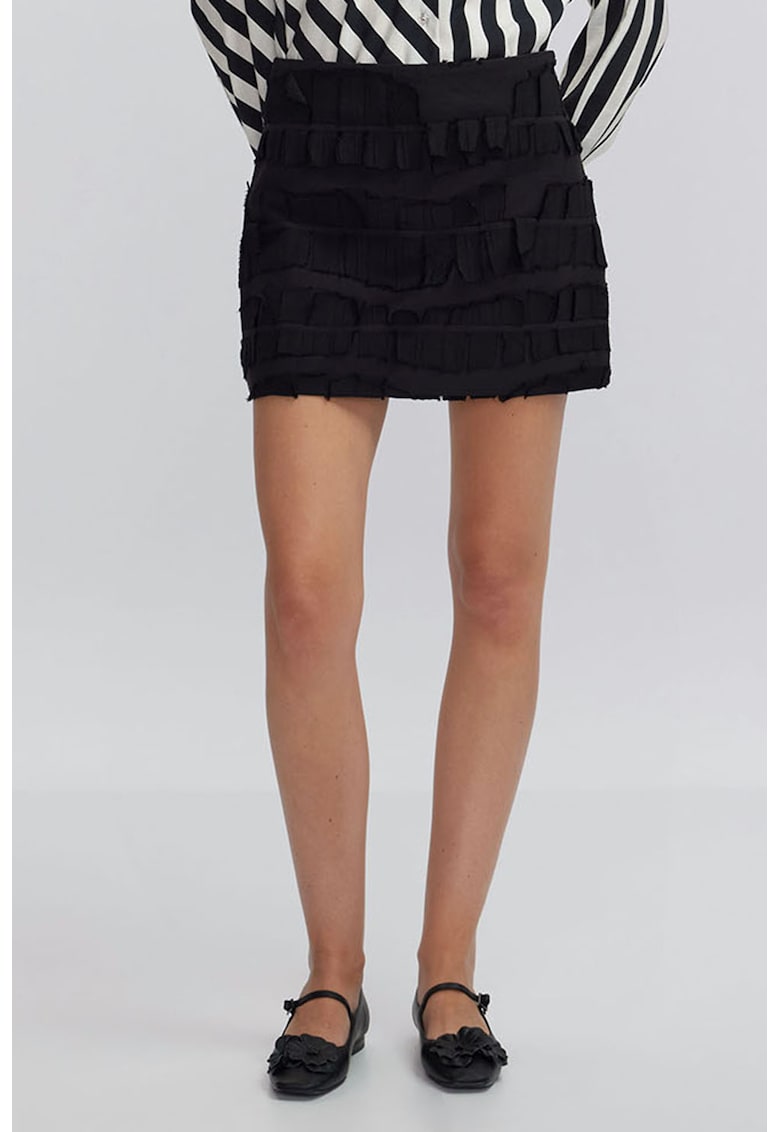 Fusta mini cu model texturat