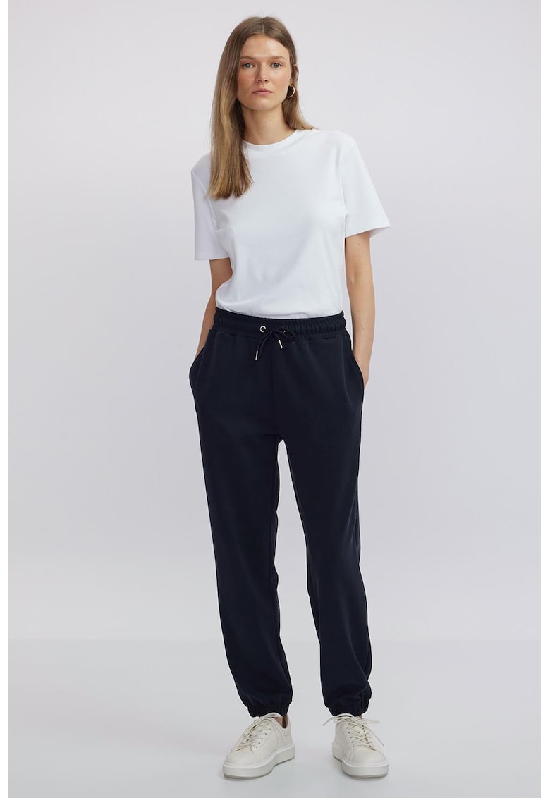 Pantaloni de trening din amestec de modal cu talie ajustabila
