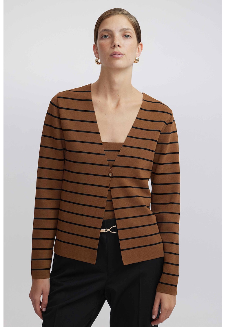 Cardigan cu decolteu in V