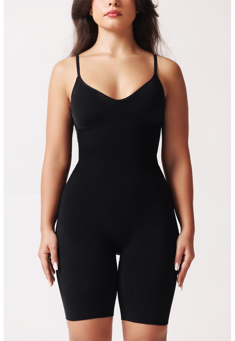 Laura Baldini Salopeta modelatoare cu bretele inguste - Negru