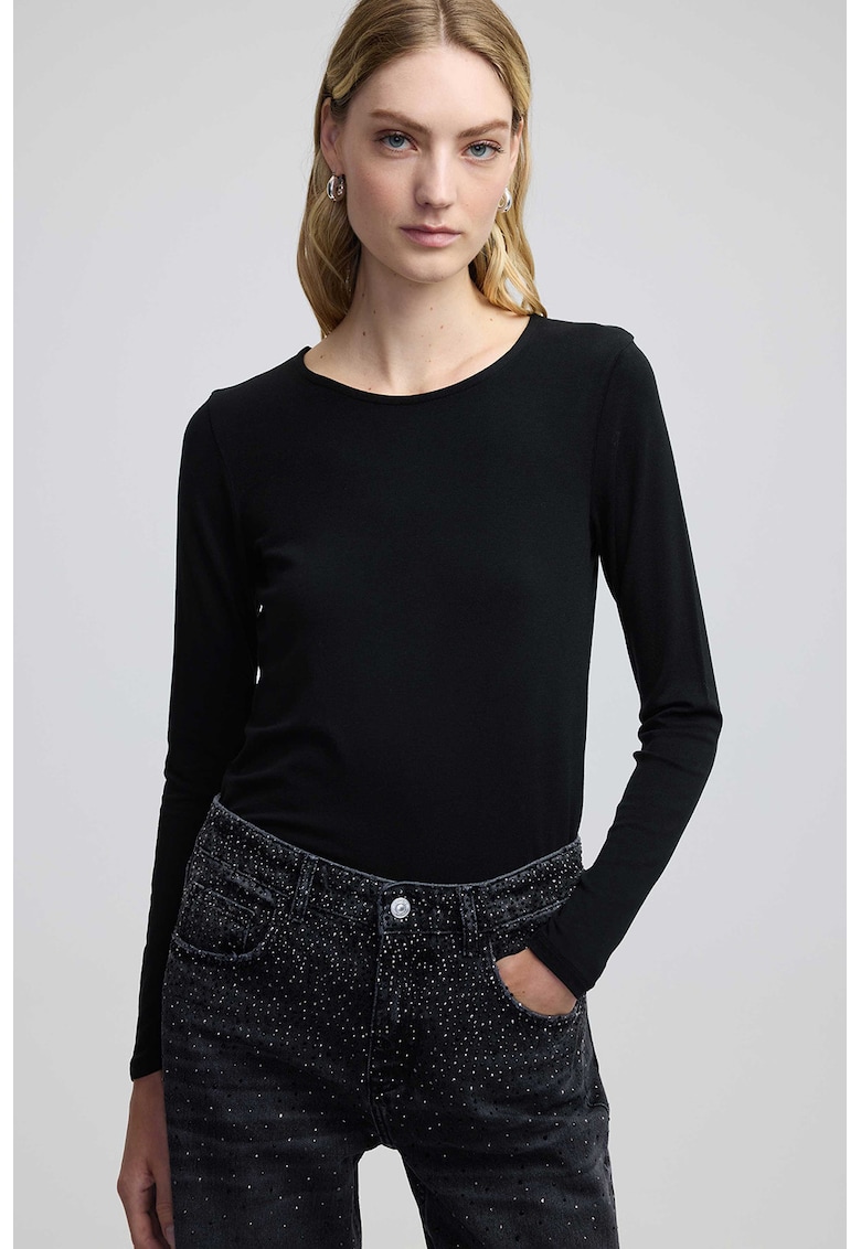 Bluza slim-fit din amestec de modal Bluza slim-fit din amestec de modal