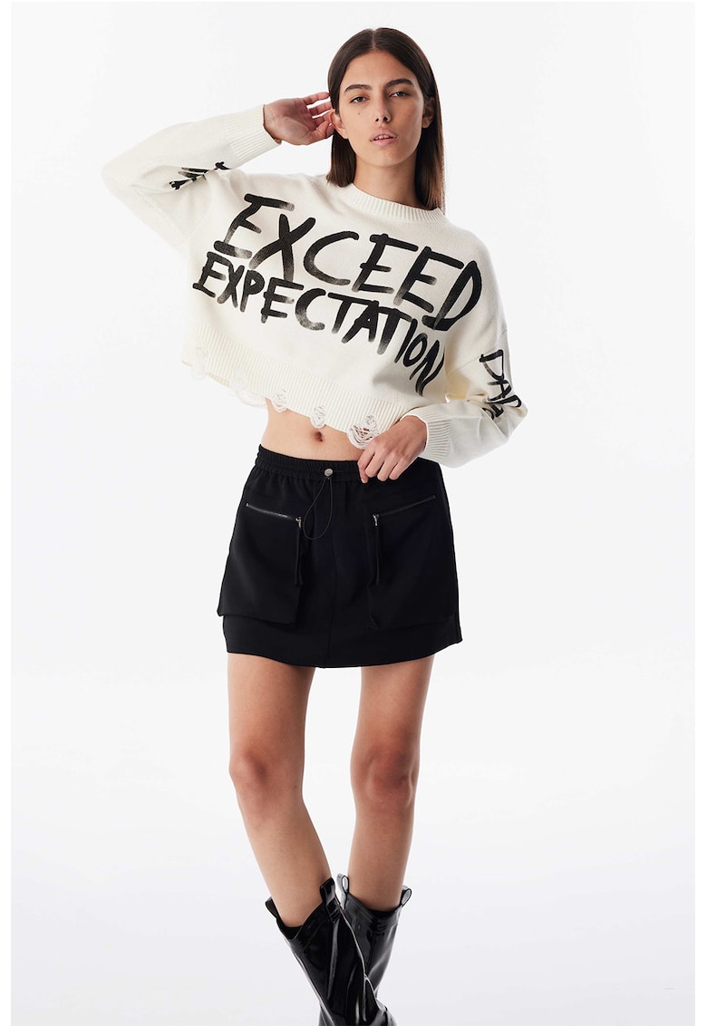 Fusta cu croiala in A si snur