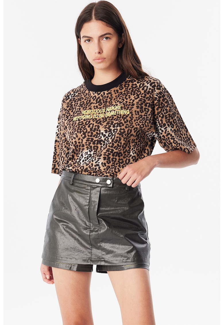 Fusta uni de piele ecologica