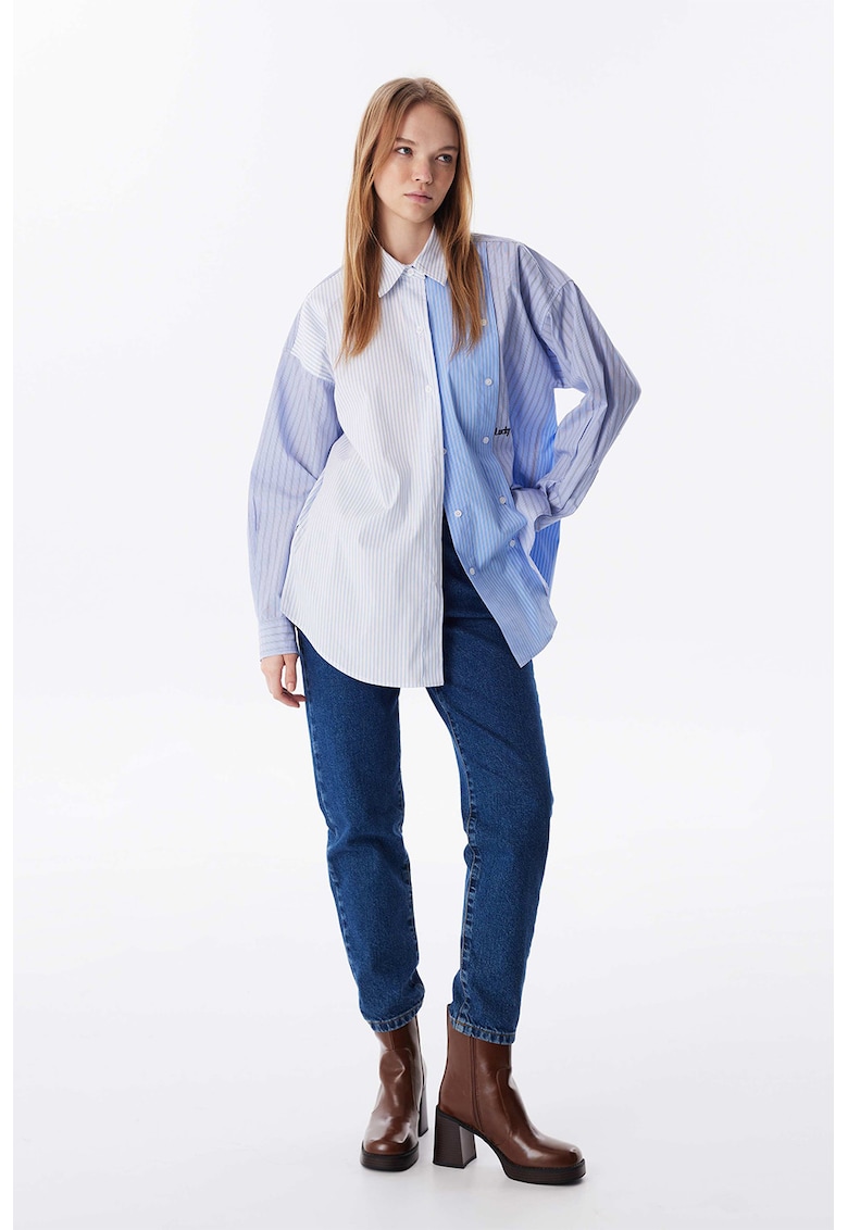 Camasa lejer cu model colorblock Camasa lejer cu model colorblock