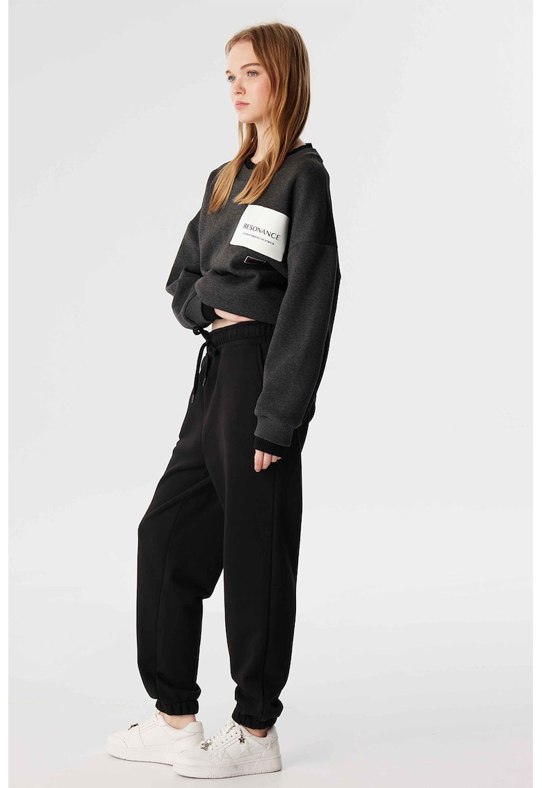 Pantaloni de trening relaxed-fit din amestec de bumbac