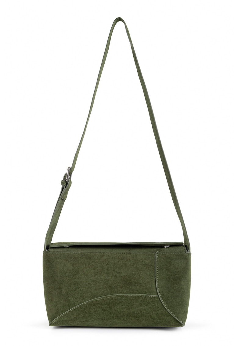 Geanta crossbody de piele intoarsa