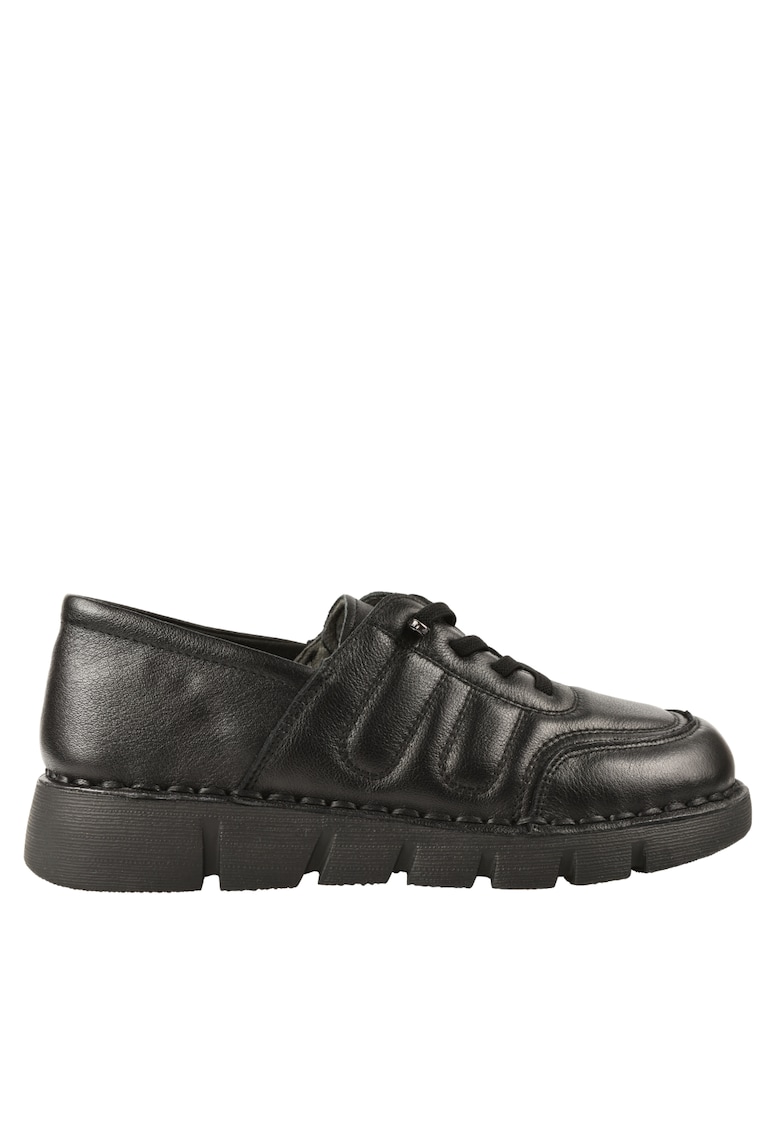 Pantofi casual - dama -  KM 2583 negru - piele naturala