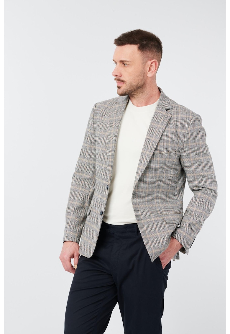 Sacou barbati Bond 5798albastru