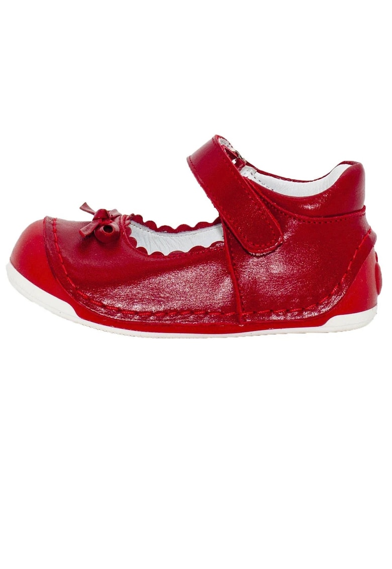 Balerini  cu prindere scai - rosii - cu fundita -