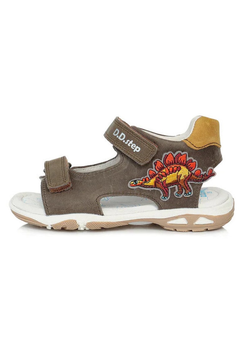 Sandale Baieti - Model Dino - cu Scai - Talpa Groasa - AC290-697 - Kaki