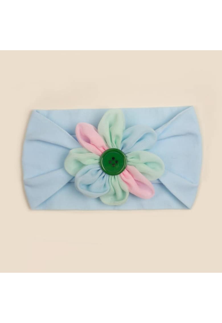 Bentita lata Model AL 18092 cu petale colorate - Textil - Fete - 0-12 luni - Bleu