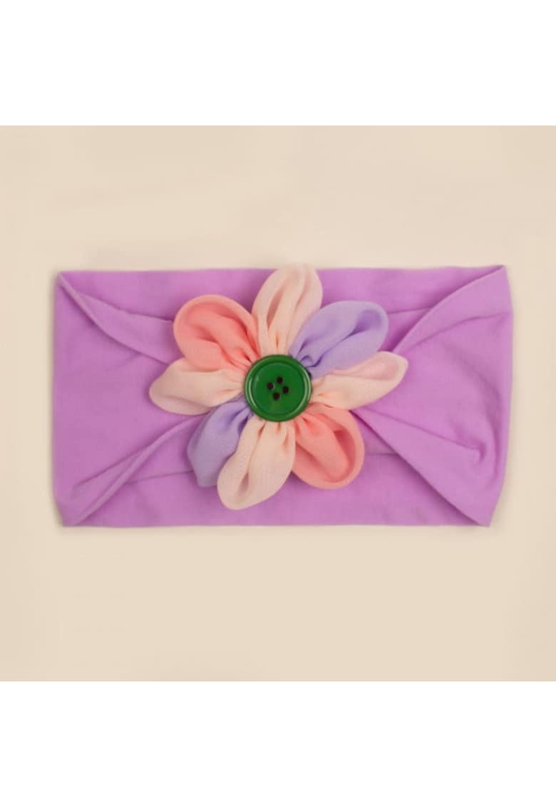 Bentita lata Model AL 18092 cu petale colorate - Textil - Fete - 0-12 luni - Lila