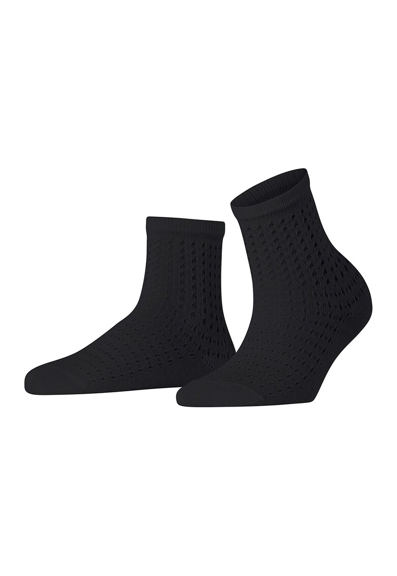 Sosete scurte din amestec de in Beach Drop - Negru