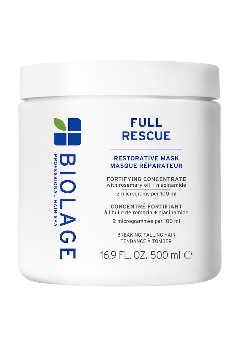 Masca  Full Rescue - impotriva caderii parului - cu ulei de rozmarin si niacinamide - 500ml