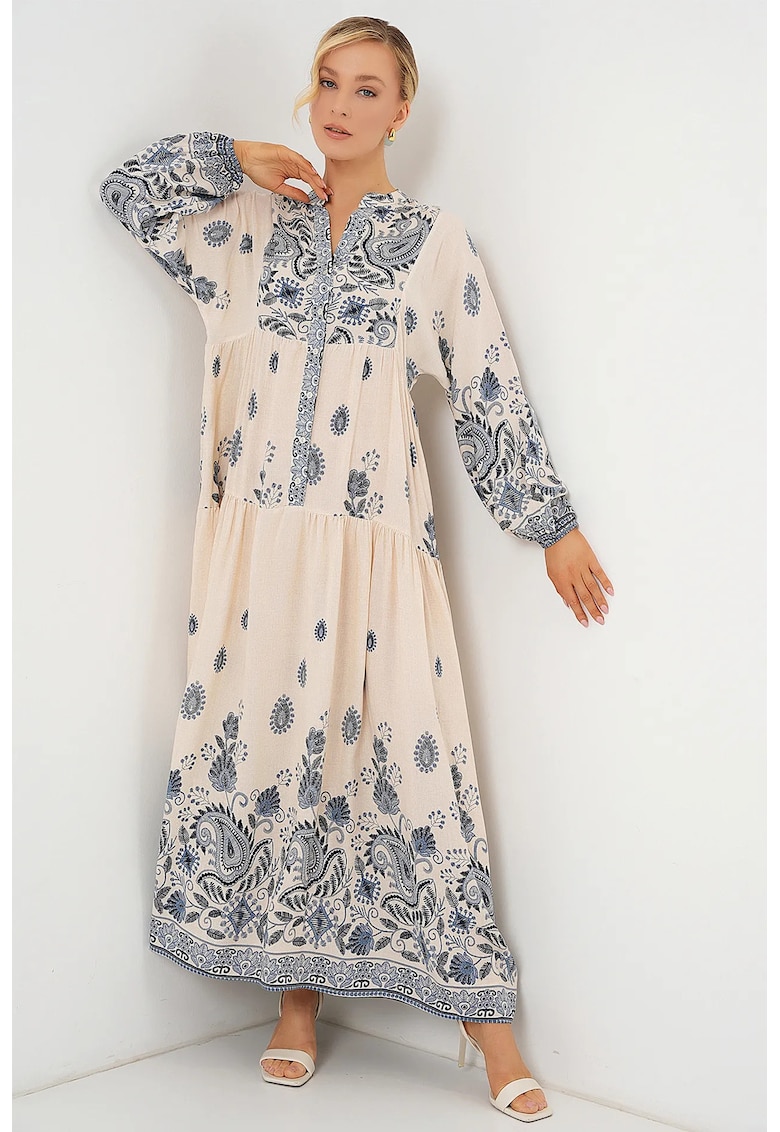 Rochie maxi - HiCCUP - bleumarin/bej - Albastru inchis