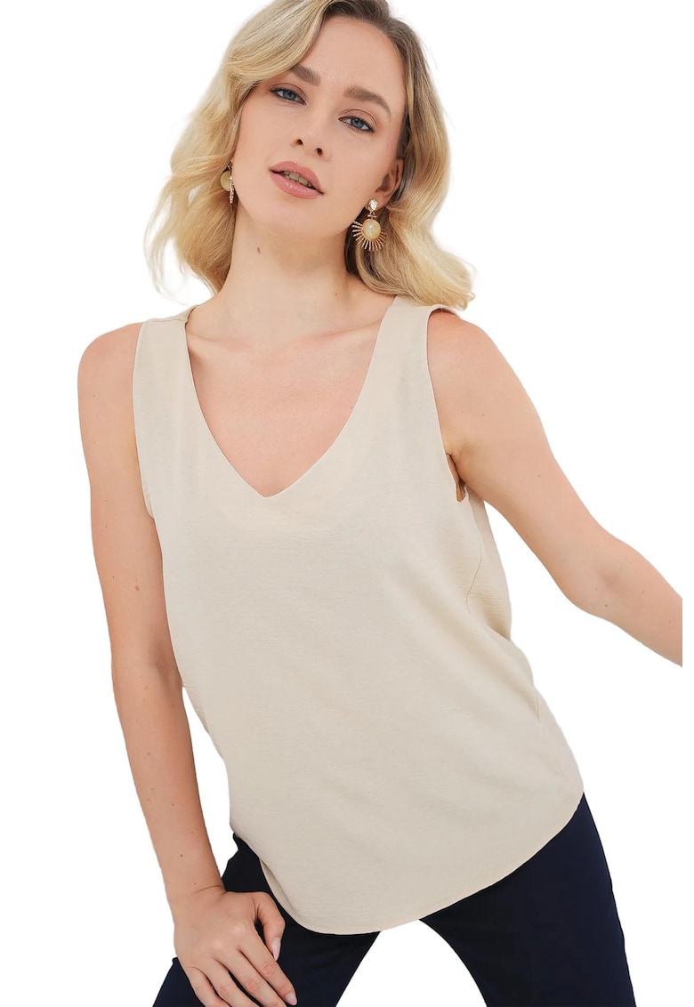 Maiou dama - Poliester/Elastan - Bej