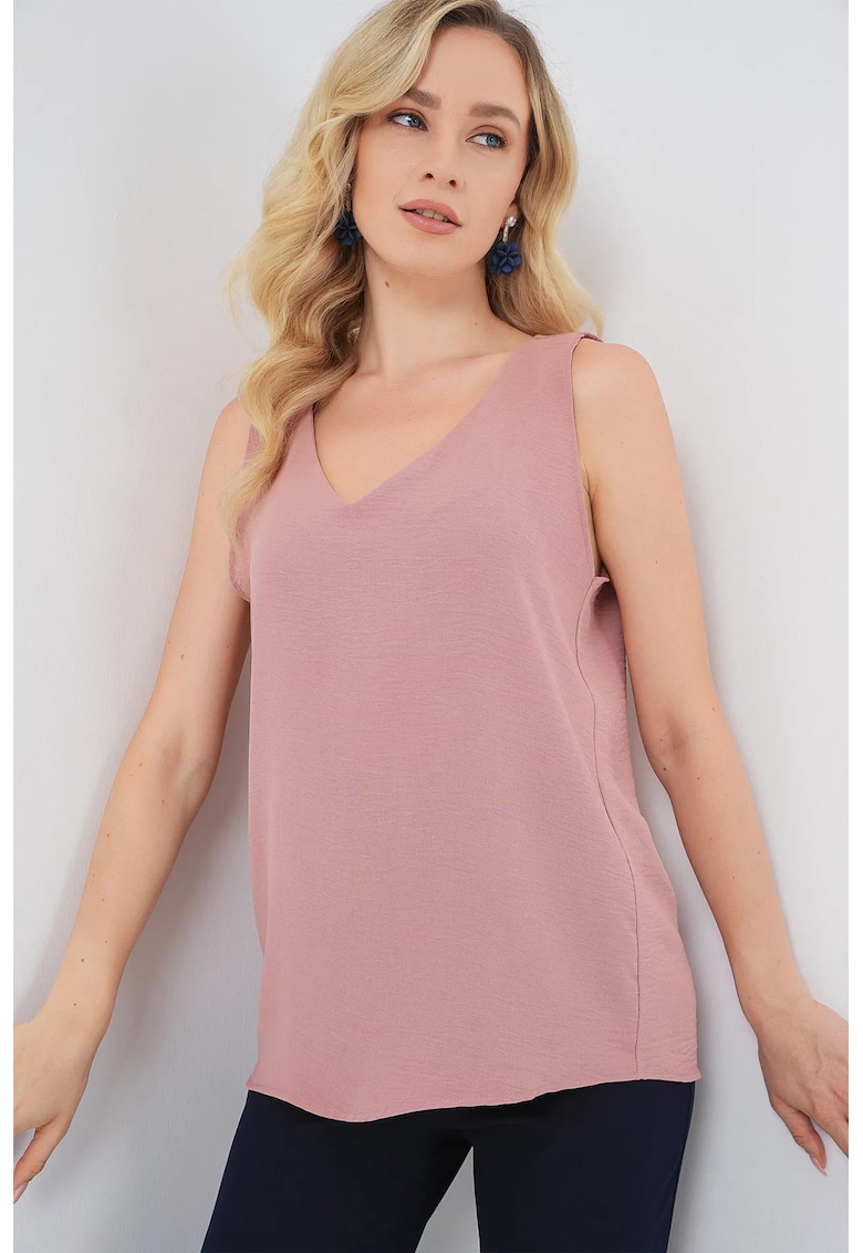 Maiou dama - Poliester/Elastan - Portocaliu