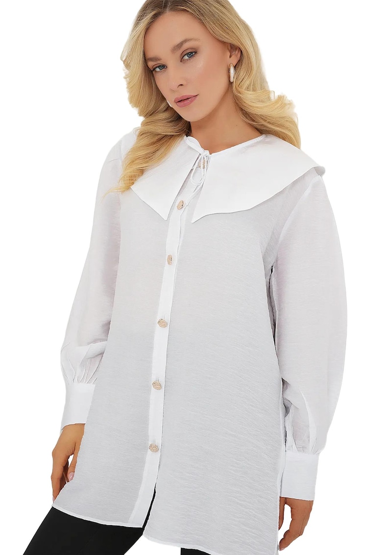 Camasa dama -  Viscoza/Nylon - Alb