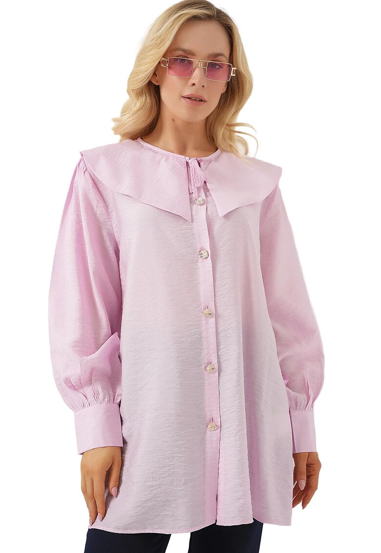 Camasa dama -  Viscoza/Nylon - Roz