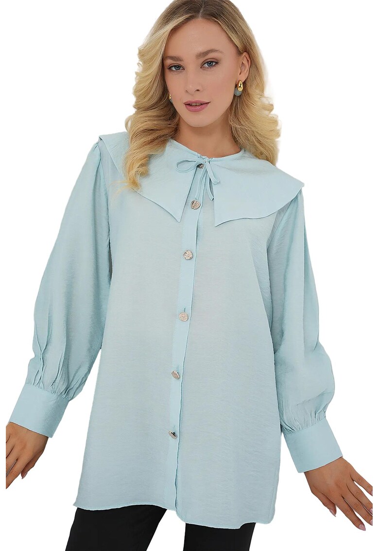 Camasa dama -  Viscoza/Nylon - Albastru