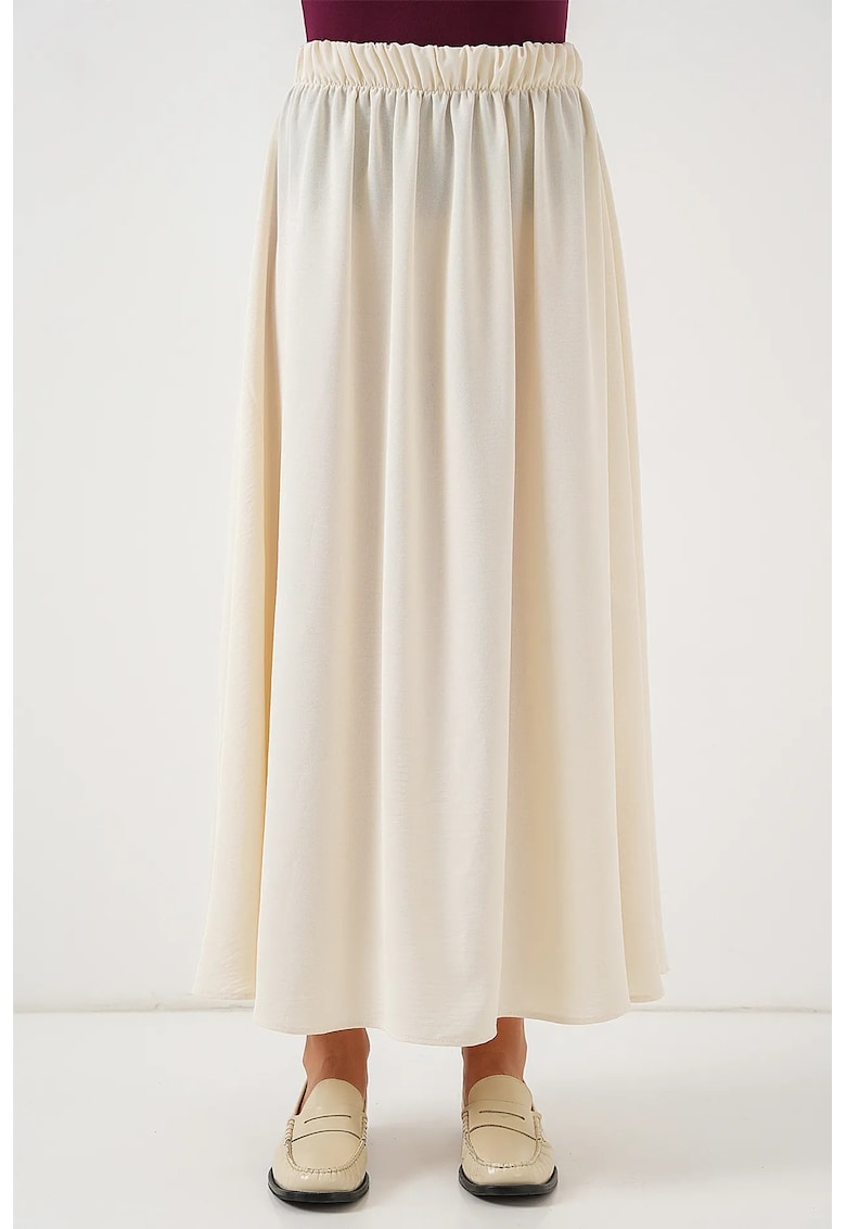 Fusta maxi  bej - poliester-elastan