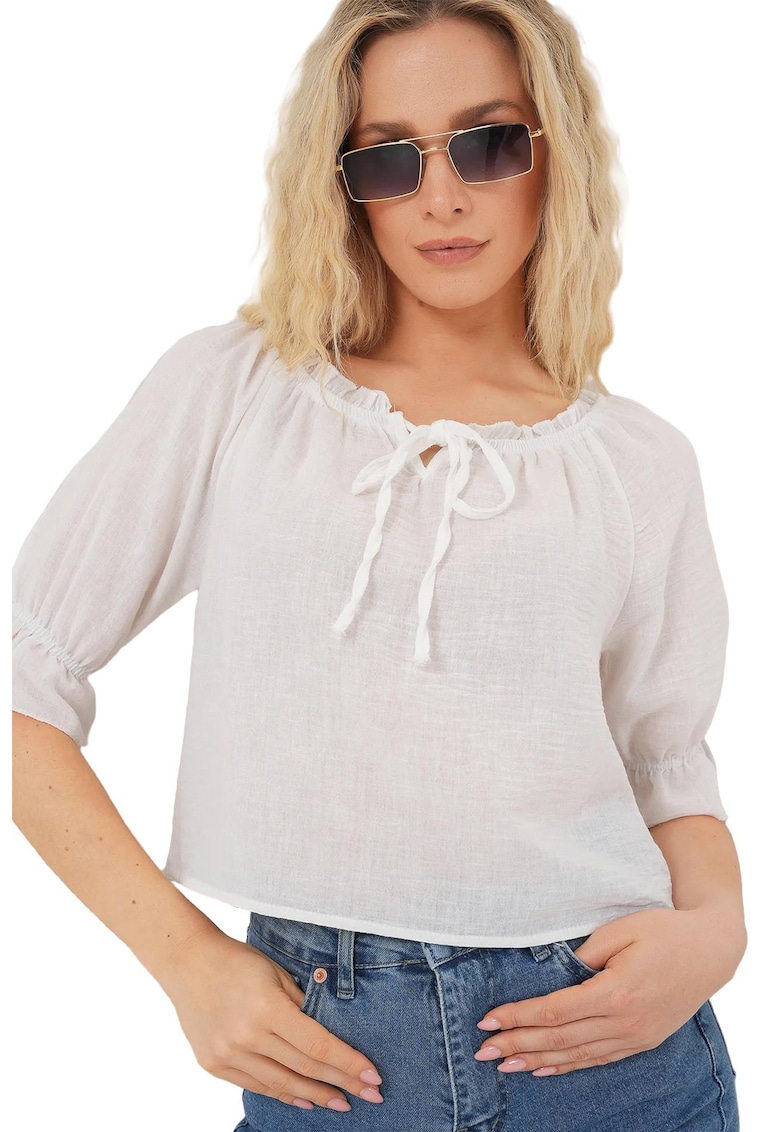 Tricou dama - HiCCUP - Textil - Alb
