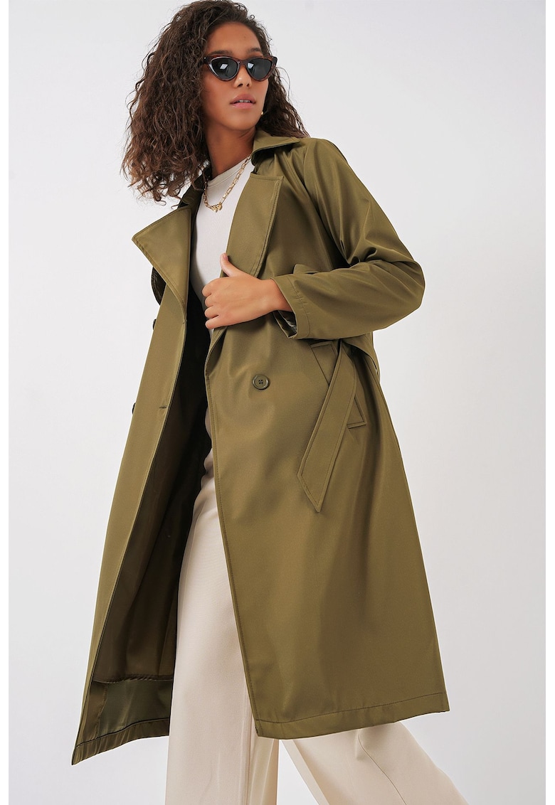 Trenci - Femei - Trench cu Captuseala BDART - Kaki