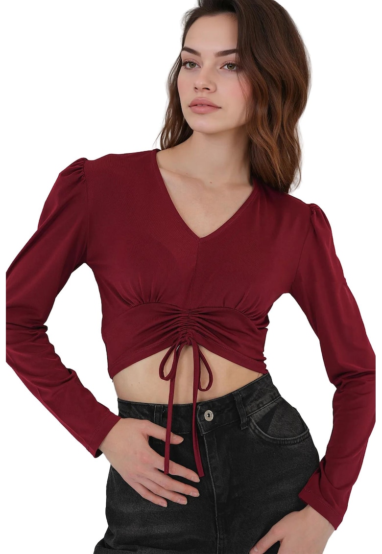 Bluza pentru dama - HiCCUP - Poliester/Elastan - Rosu