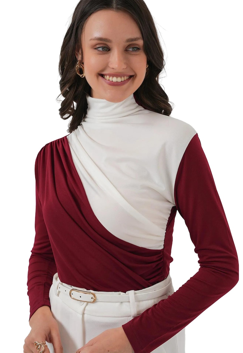 Bluza dama - HiCCUP - Jerseu - Rosu/Alb