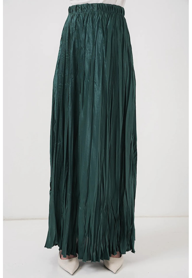 Big Dart Fusta maxi texturata HiCCUP - verde - satin -