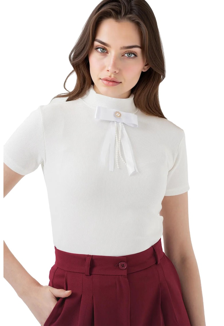 Tricou pentru dama -  Jerseu - Alb