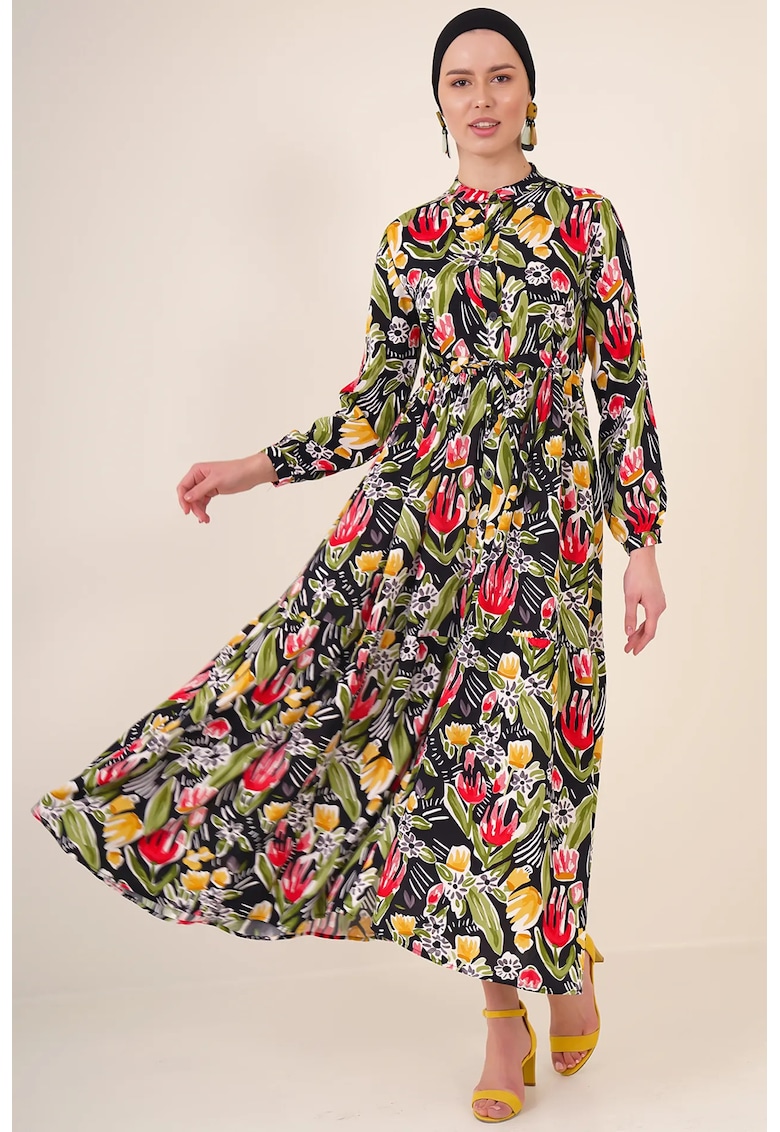 Rochie maxi dama HiCCUP - viscoza - model floral