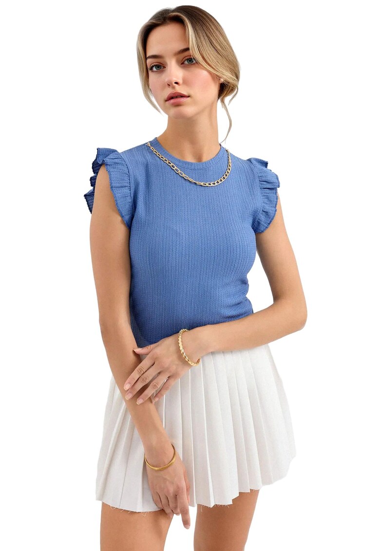 Tricou - Poliester/Lycra - Albastru