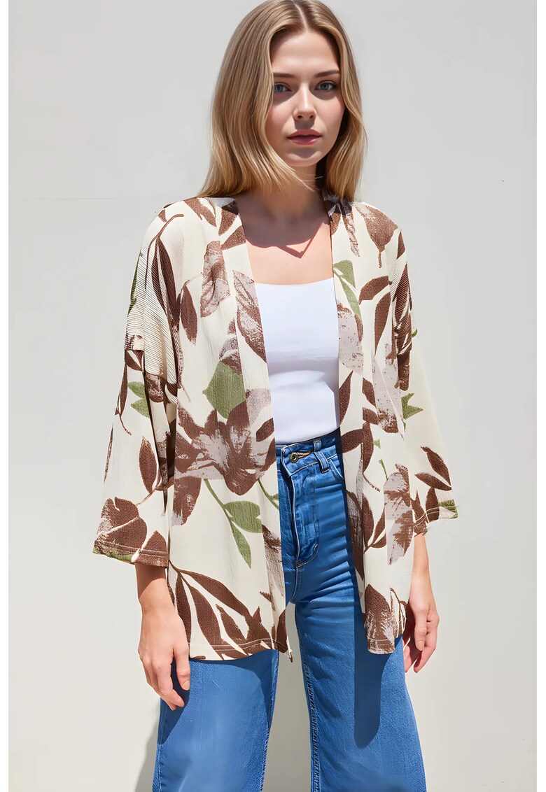 Kimono Texturat Verde - Verde