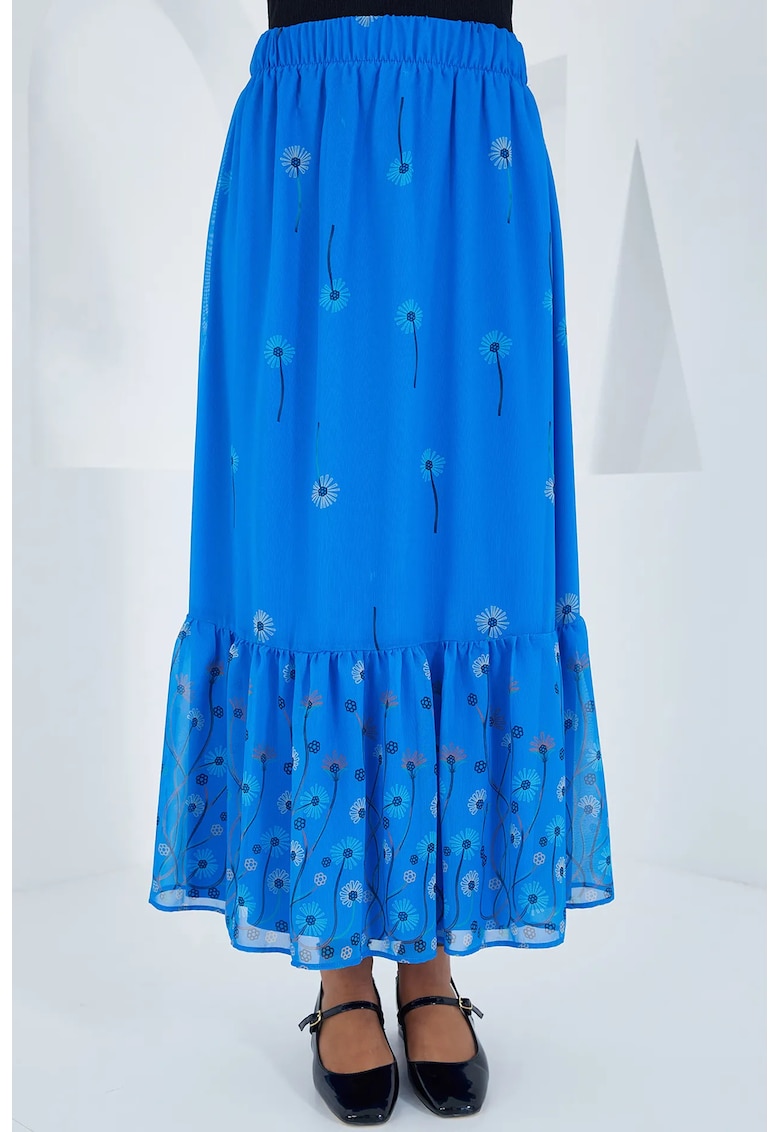 Fusta maxi - HiCCUP - albastru - poliester