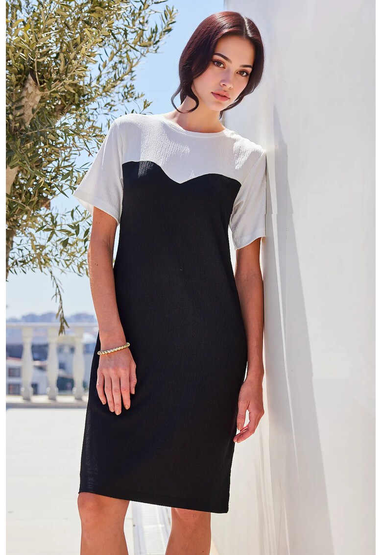 Rochie tricotata - HiCCUP - neagra - poliester