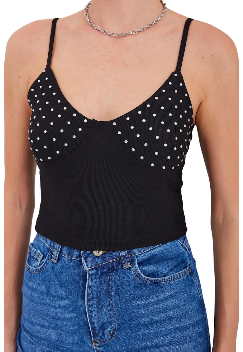 Maiou - Poliester/Bumbac - Negru