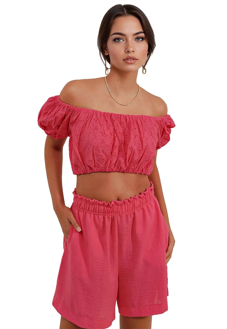 Top dama - Poliester - Roz