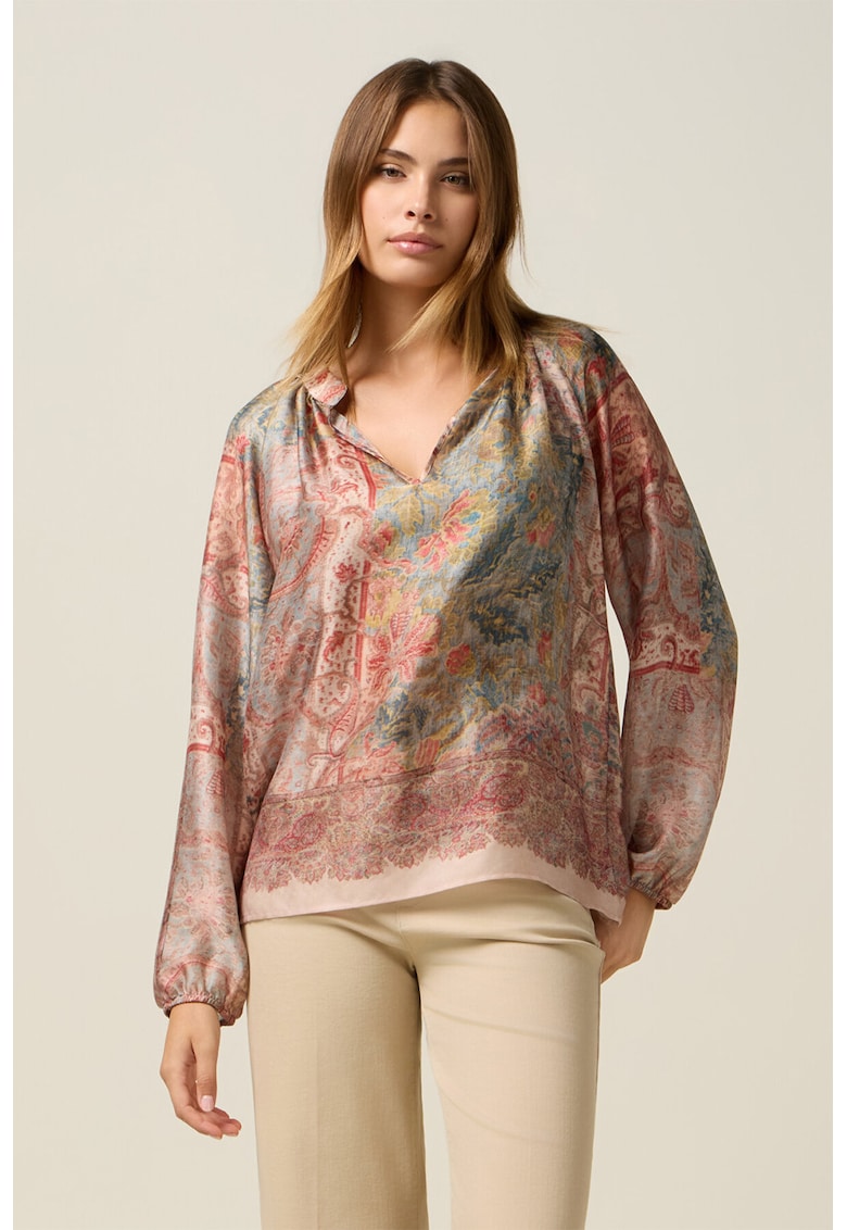 Bluza cu decolteu in V si model