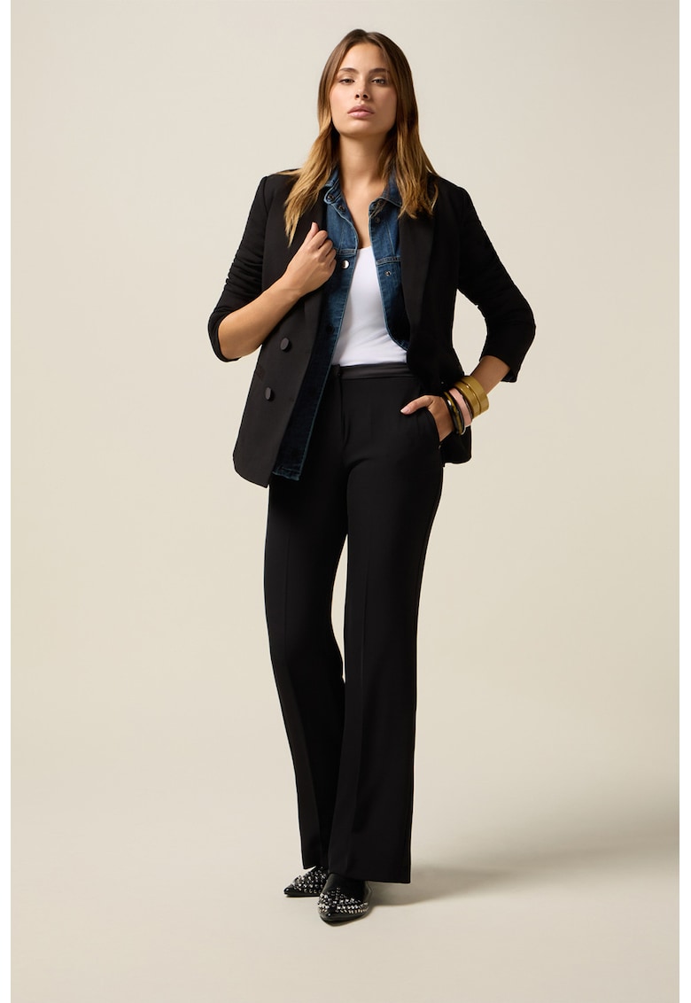 Pantaloni eleganti cu buzunare laterale
