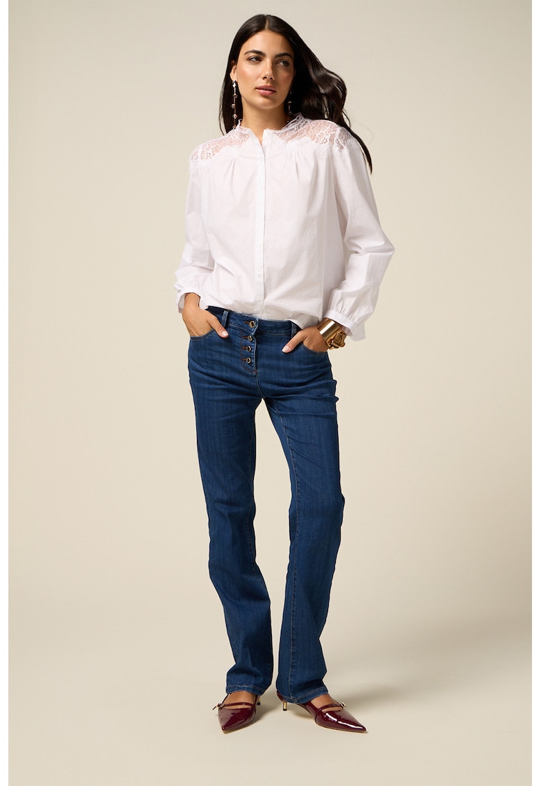 Blugi drepti cu nasturi