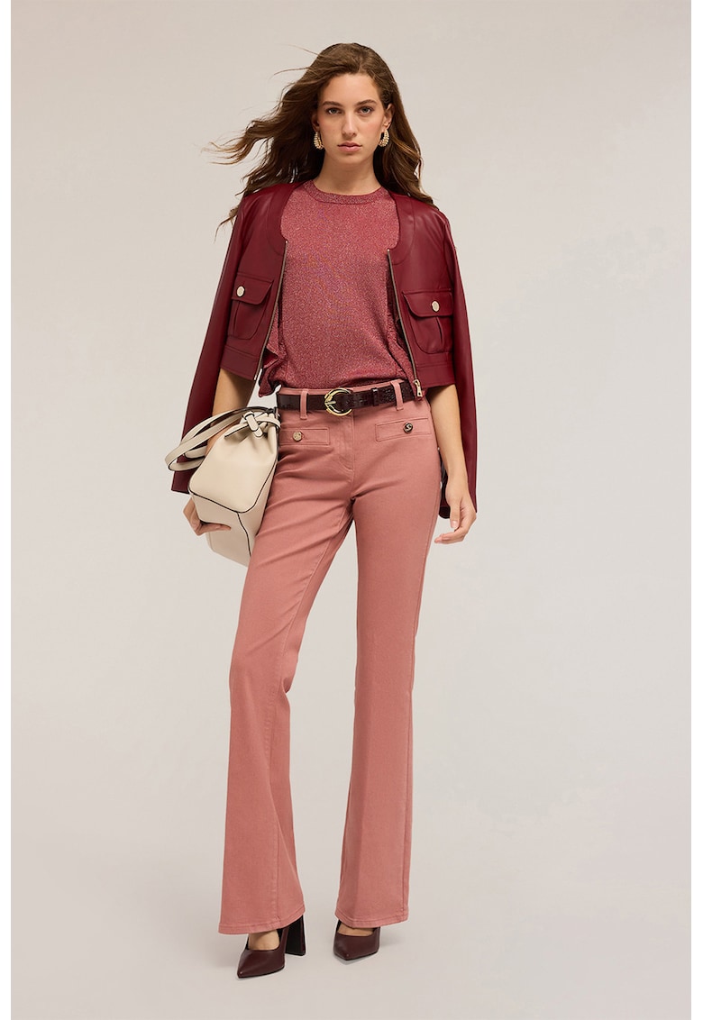 Pantaloni evazati cu buzunare