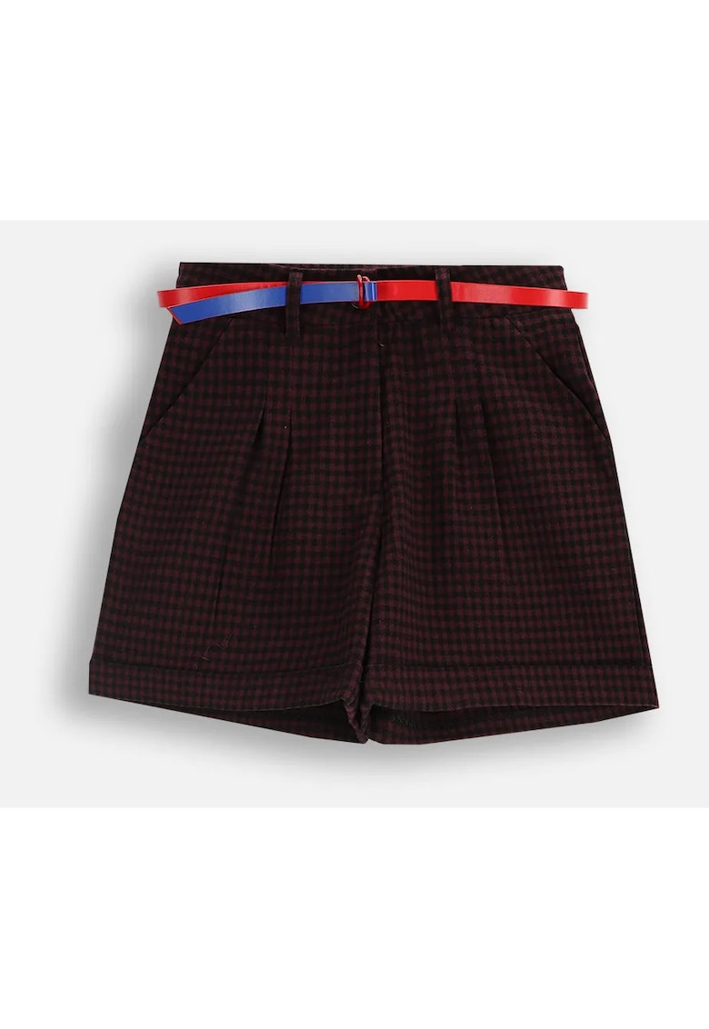 Pantaloni scurti cu imprimeu in carouri