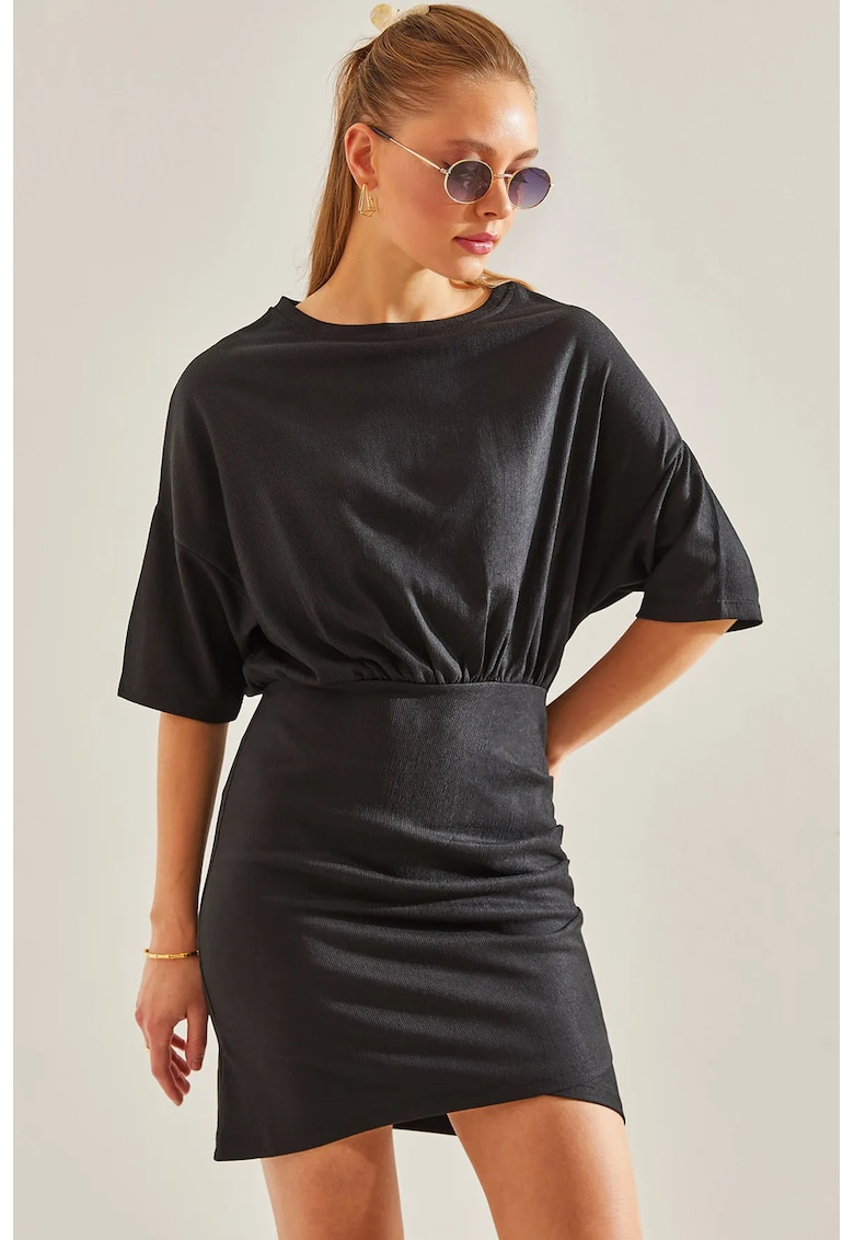 Rochie mini - HiCCUP - Comfort Fit - jerseu - negru