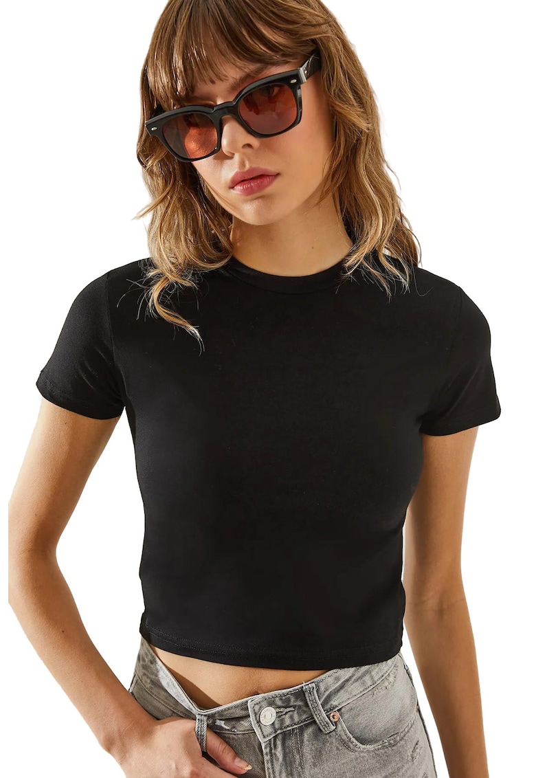 Tricou - HiCCUP - Bumbac/Elastan - Negru