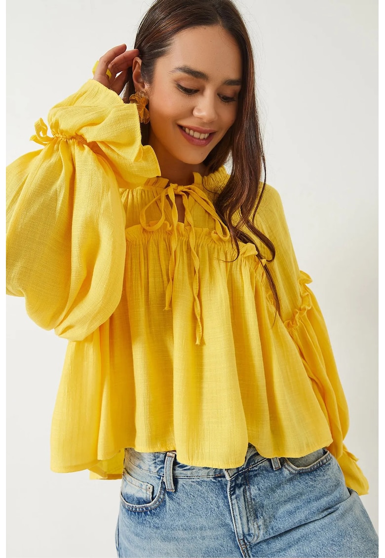 Bluza dama - HiCCUP - Tul - Galben